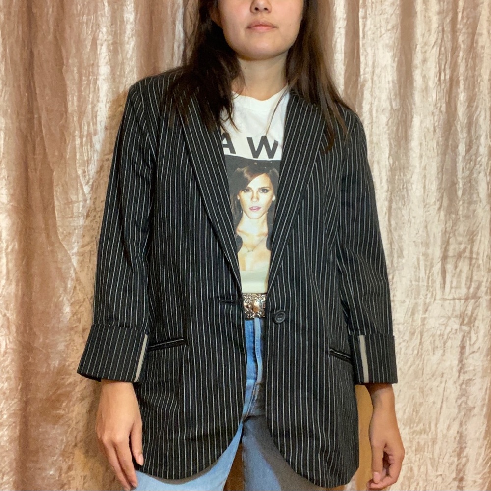 Kim Rogers Pinstripe Blazer NWT